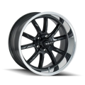 RIDLER 650 20X8.5 5X120.65 0ET 83.82CB MATTE BLACK/POLISHED LIP