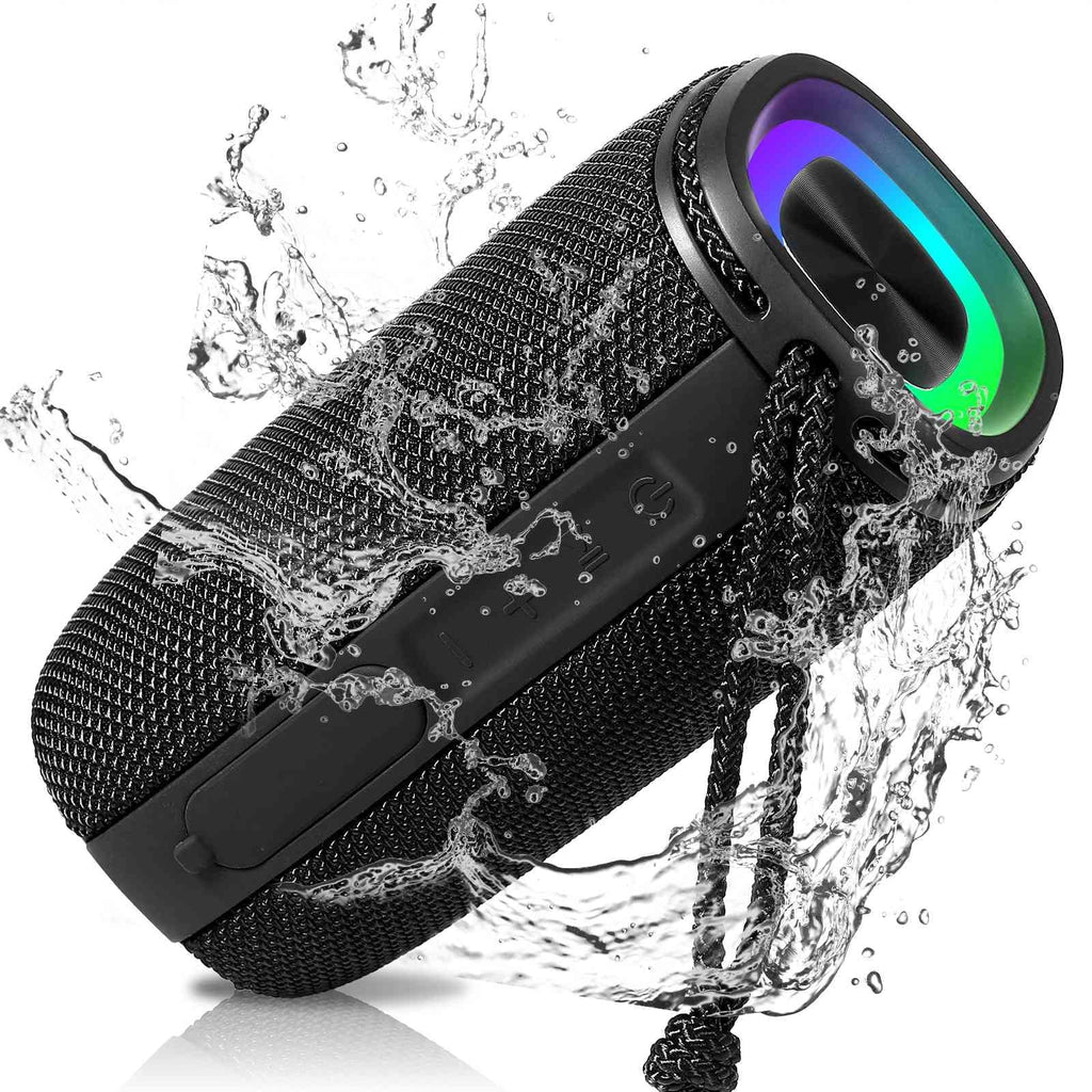UrbanX X808 Bluetooth Speaker, IPX5 Liquid Speakers 360° HD Surround Sound with Punchy Bass, True Wireless Pairing, BT5.3, Portable Speaker for G7 One - Black