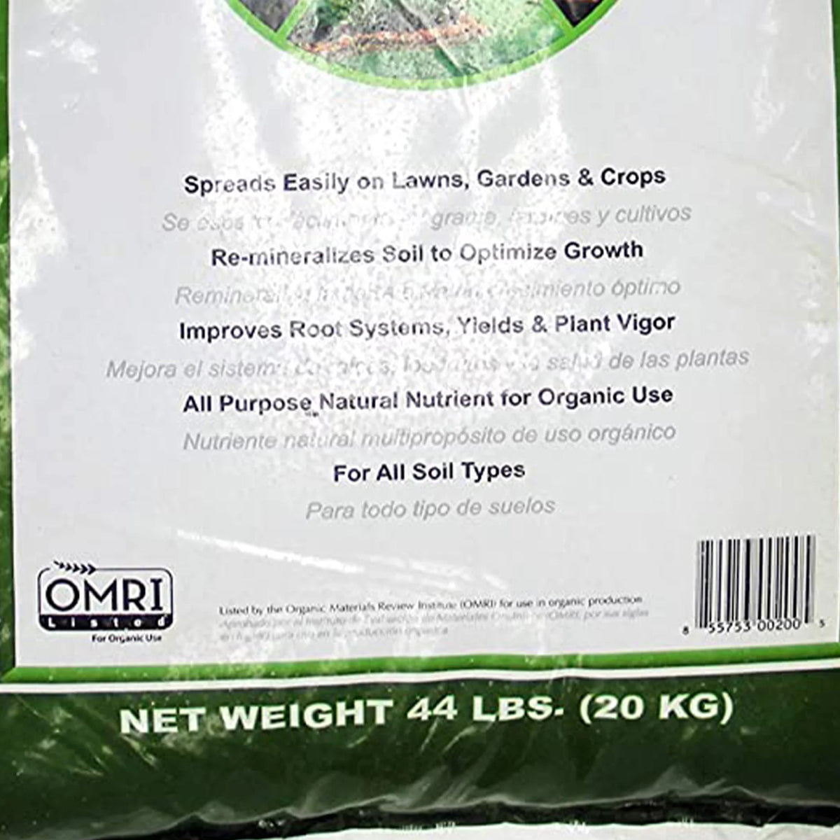 Azomite 44 lbs Granular Organic Trace Mineral Soil Additive Fertilizer