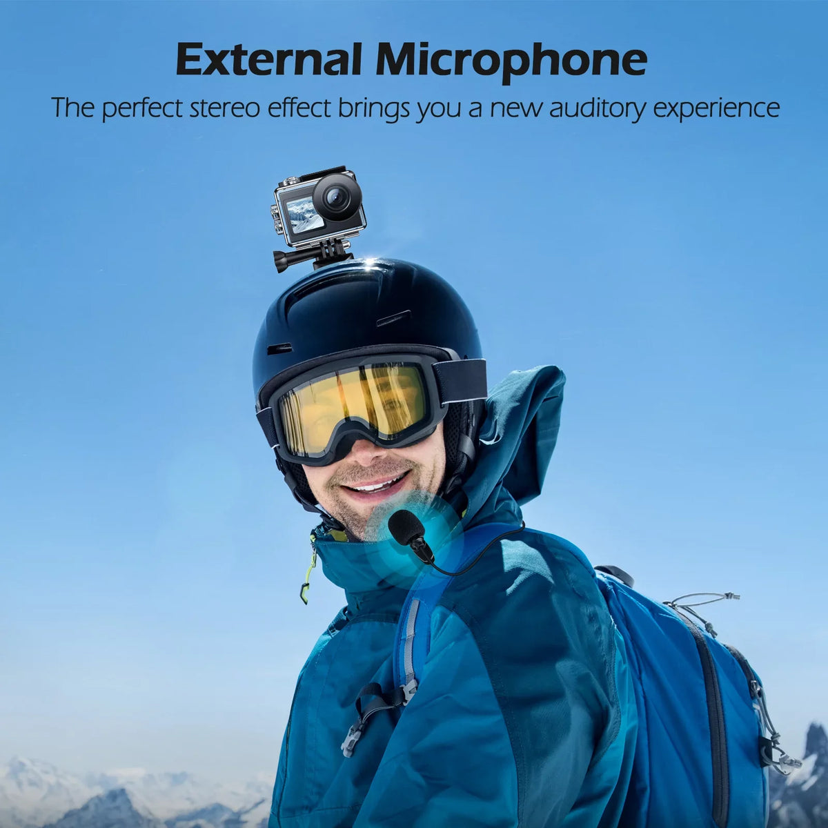 Campark 4K 30FPS Action Camera 20MP Sports Camera 131 Ft Liquid Fluid Camera WiFi Vlog Camera EIS 4.0 Zoom Support External Mic Remote Control