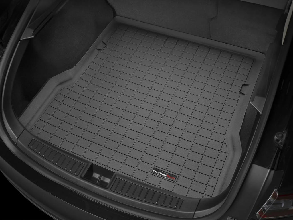 WeatherTech Cargo Trunk Liner with Bumper Protector compatible with 2014-2023 Ford Transit Connect - Behind 1st Row Seating With Bumper Protector, Black