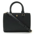 Pre-Owned TORY BURCH Tory Burch Handbag Shoulder Bag Leather Black (Like New)