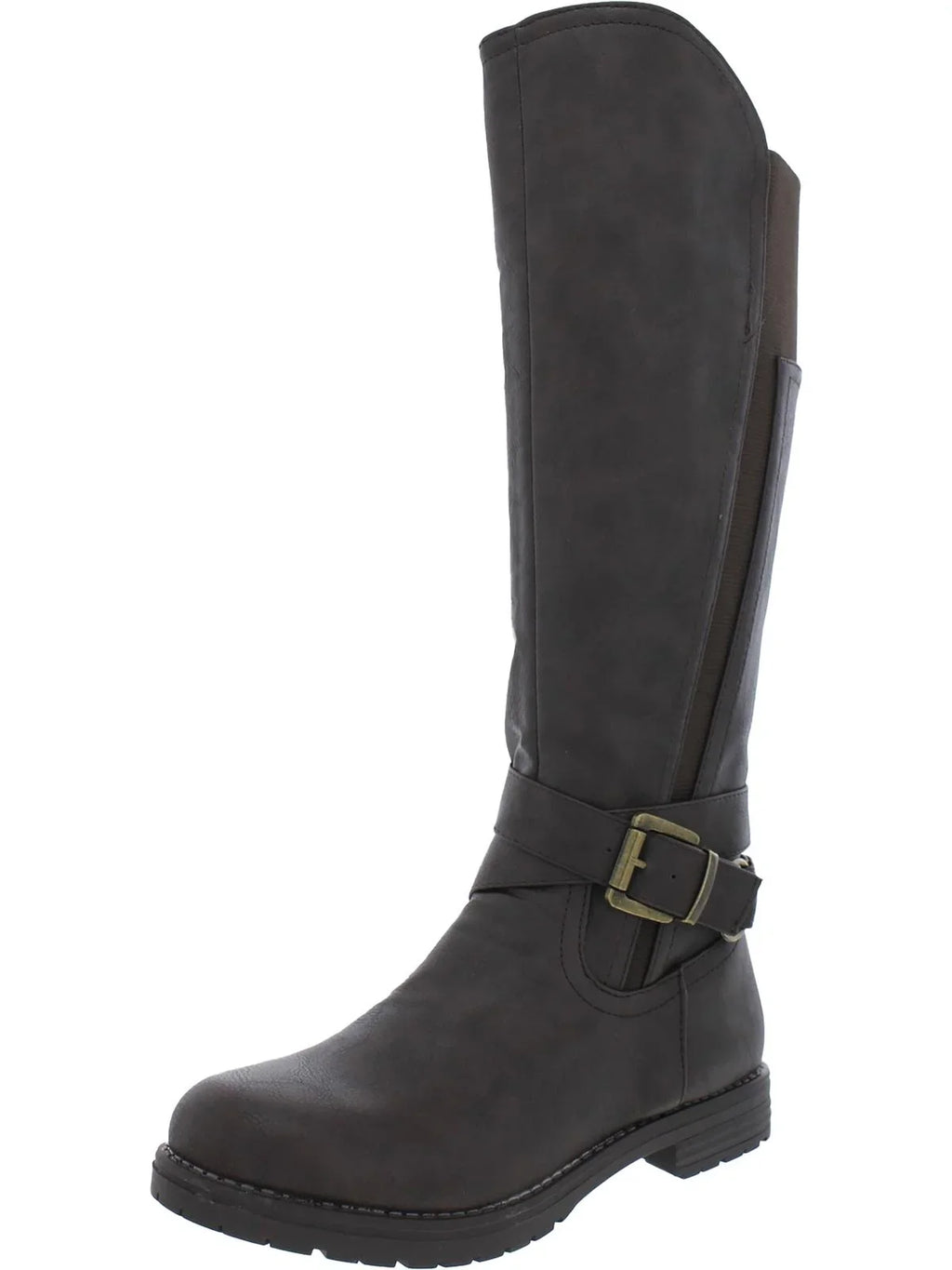 G.C. Shoes Womens Faux Leather Tall Knee-High Boots