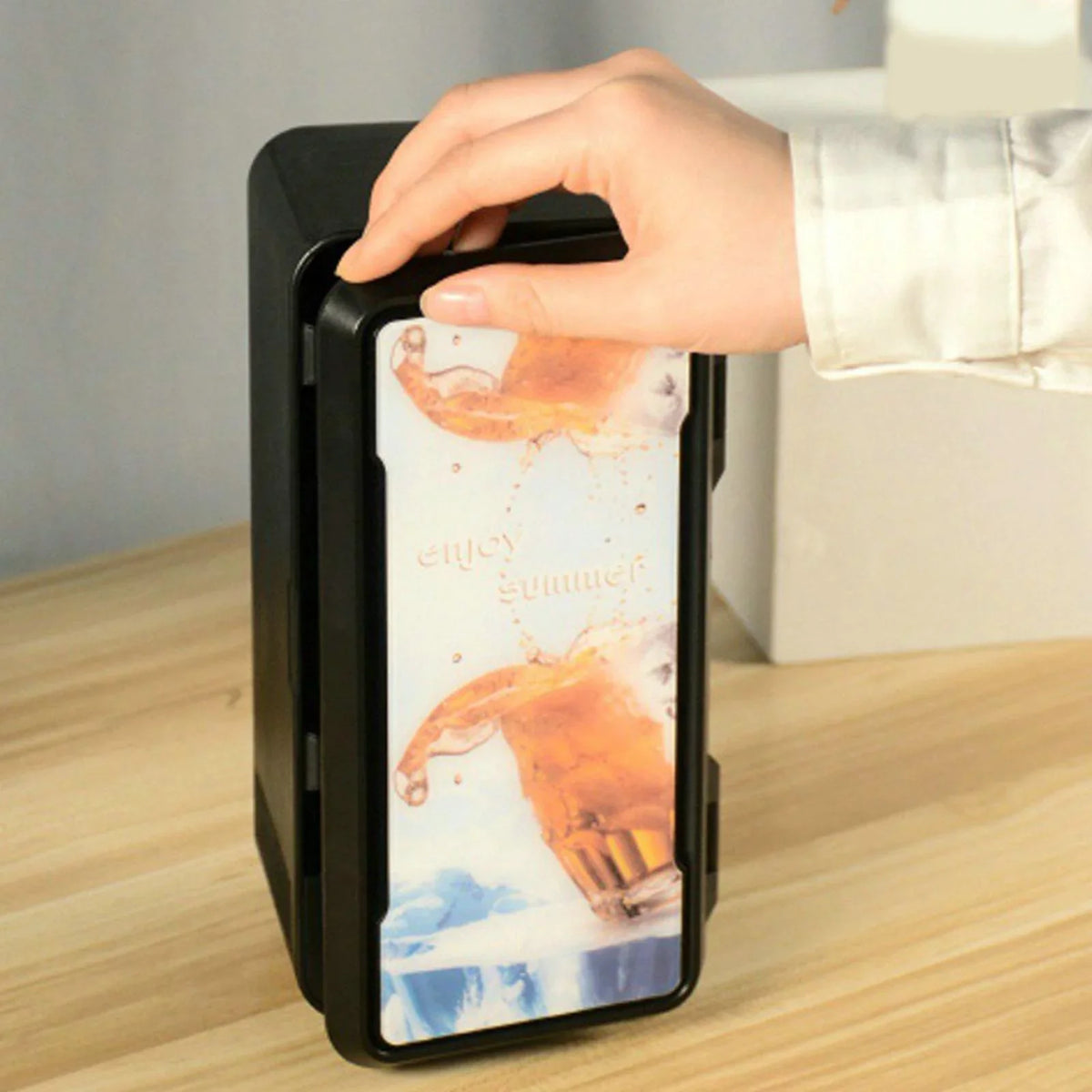 Personal Mini USB Fridge , coffee with Liquid Milk and Warmer, Makeup Fridge, for Home Bedroom Office Car Dorm